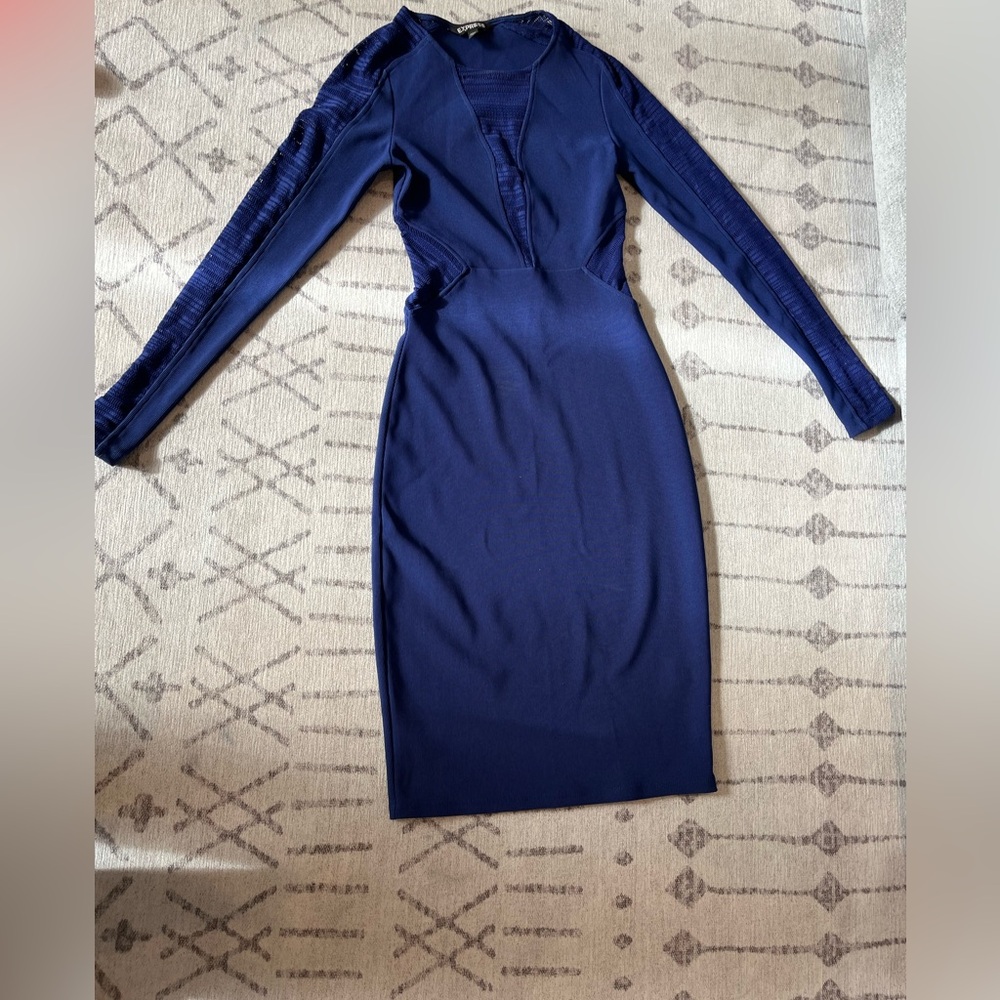 Express Royal Blue Dress
